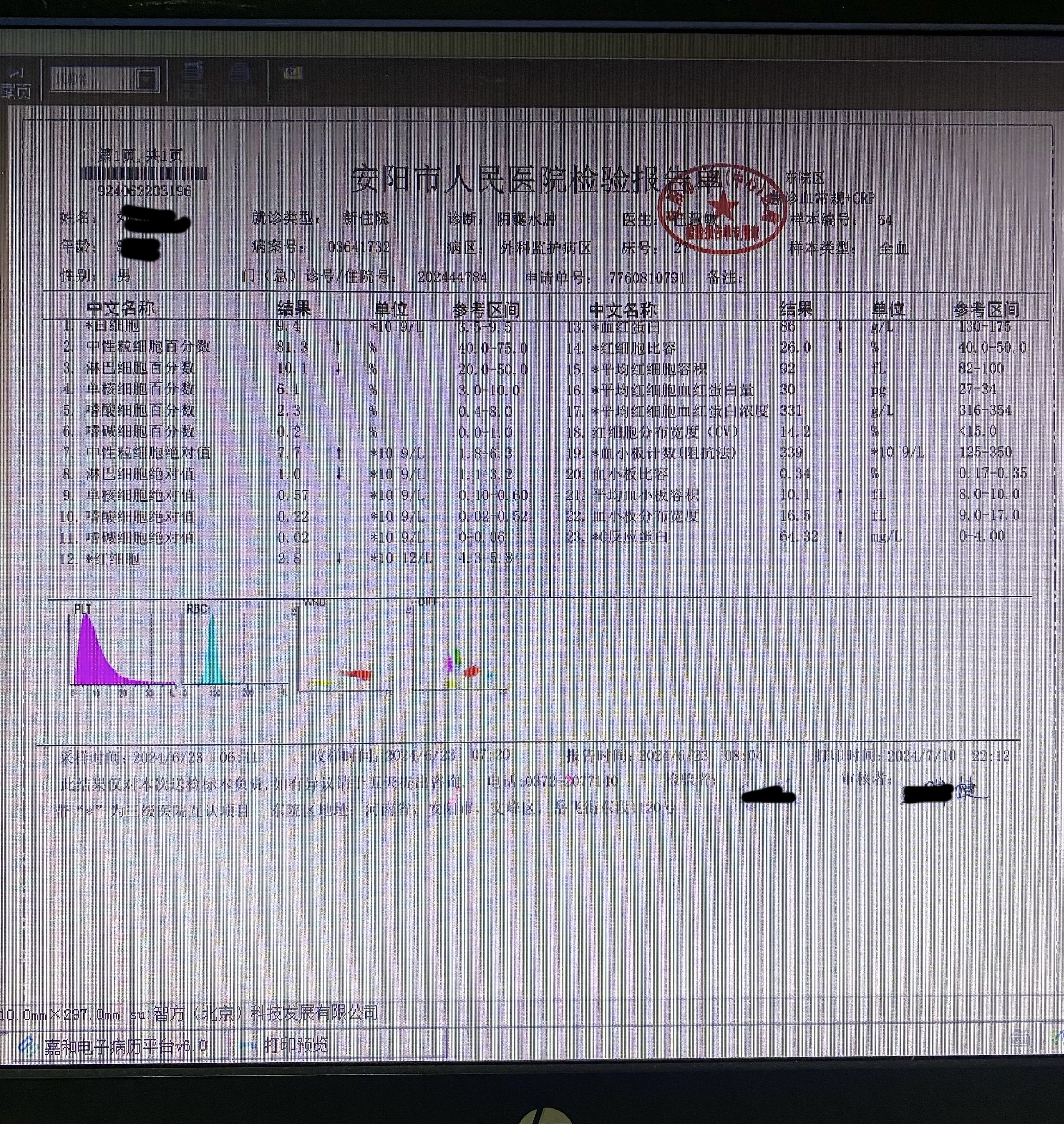 化验单图片图片