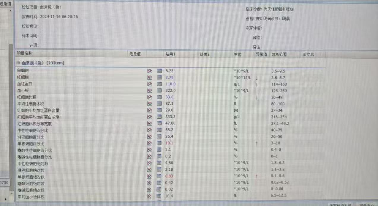 化验单图片