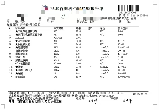 化验单图片